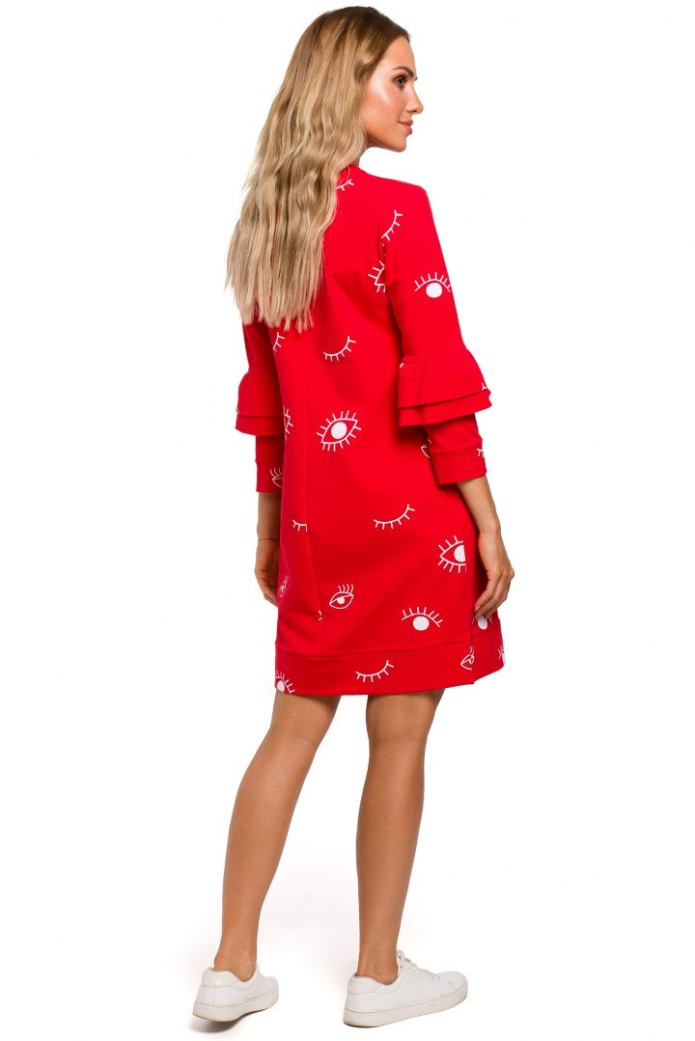Sukienka Midi - czerwona